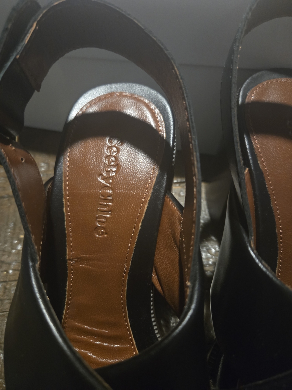 See By CHLOE black Leather Women’s Slingback Sandals -size 7.5 Brandnew